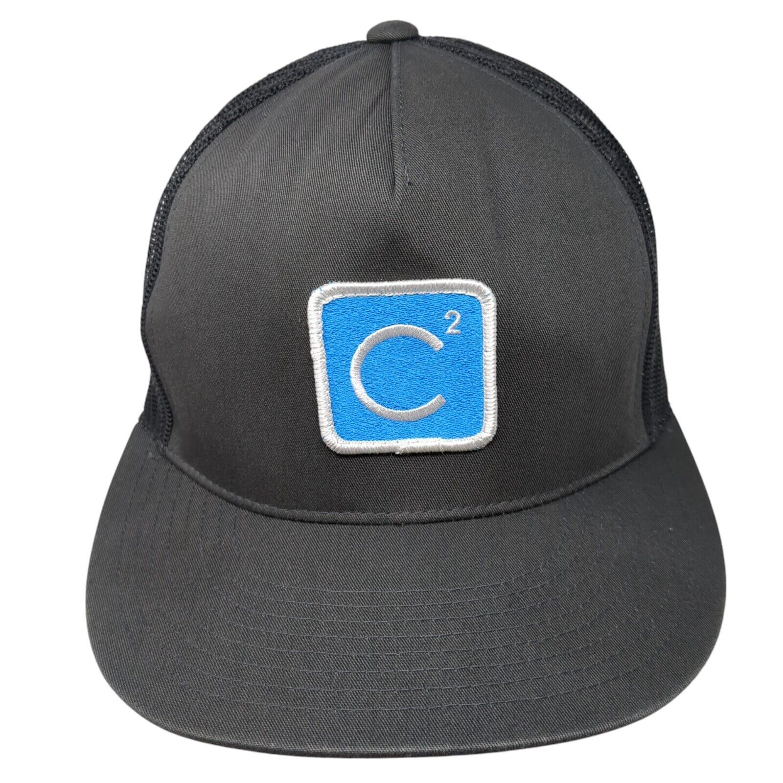 C Snapback Trucker Hat Gray One Size Adjustable Embroidered Classics Yupoong
